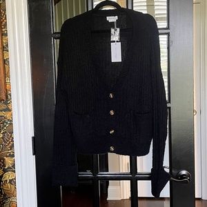 Lovers + FRIENDS Black Cardigan Cuff Sleeves - XL NWT